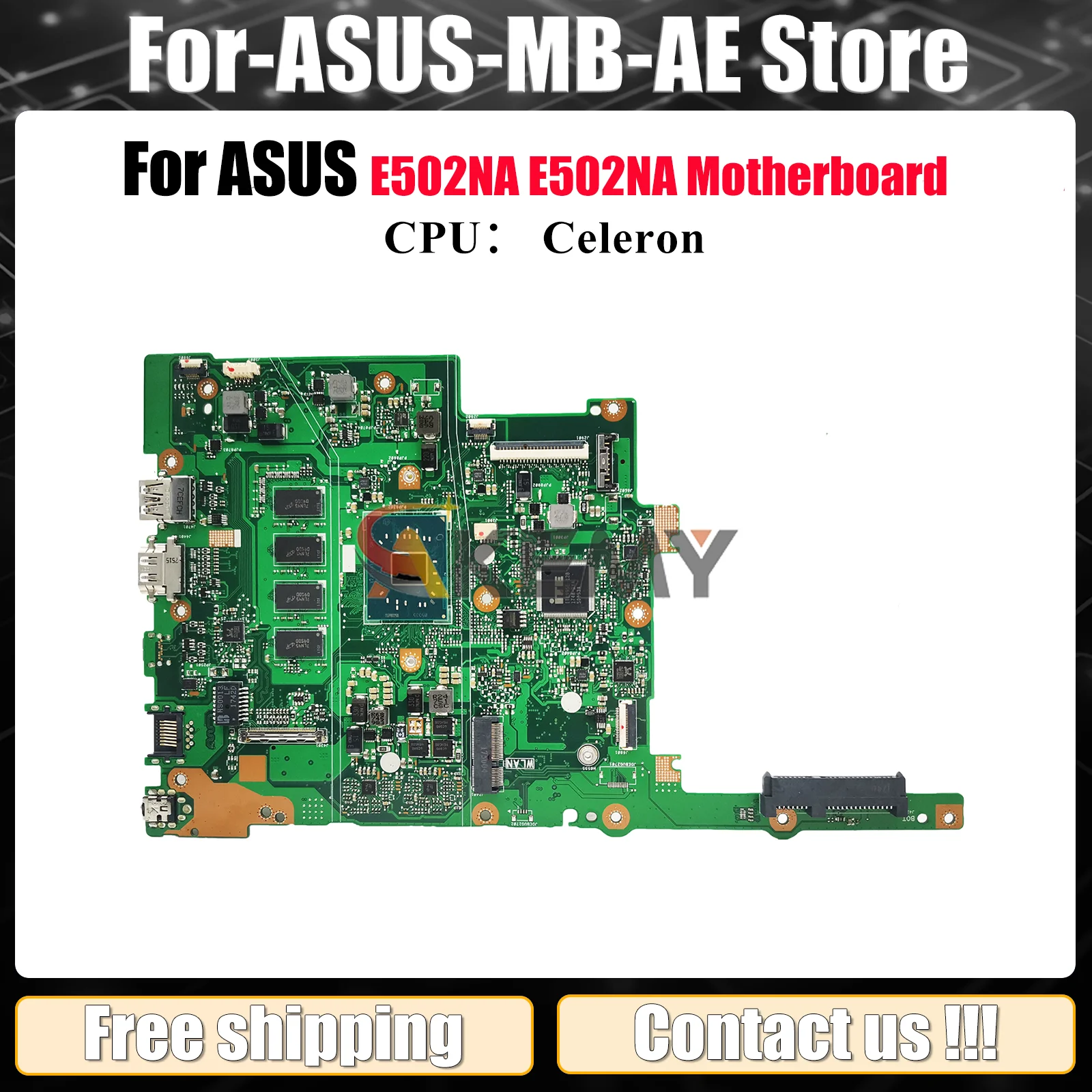 E502NA Материнская плата для ноутбука ASUS EeeBook E502N E502NA Материнская плата для ноутбука с процессором Celeron 100% тестирование ОК быстрая доставка stk
E502NA Материнская плата для ноутбука ASUS EeeBook E502N E502NA Материнская плата для ноутбука с процессором Celeron 100% тестирование ОК быстрая доставка stk