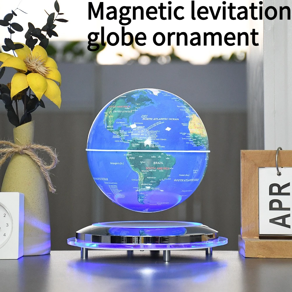 6-inch Magnetic Levitation Globe Rotating and Glowing in Space Creative Home Desktop Decoration Gift
6-inch Magnetic Levitation Globe Rotating and Glowing in Space Creative Home Desktop Decoration Gift