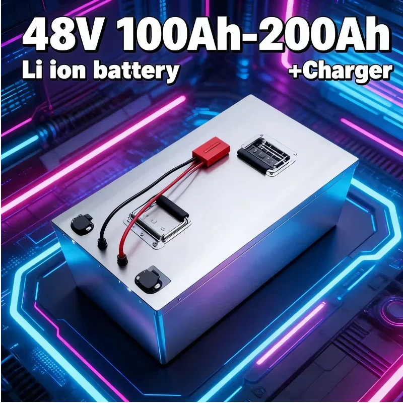 48V 100Ah/200Ah High-Capacity Lithium Battery System | Compatible with 10KW/18KW Solar Inverters, Ideal for Telecommunication Ba
48V 100Ah/200Ah High-Capacity Lithium Battery System | Compatible with 10KW/18KW Solar Inverters, Ideal for Telecommunication Ba