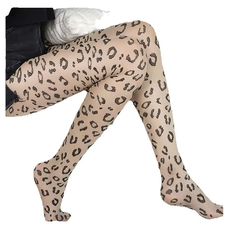 Fashion Leopard Print Jacquard Pantyhose Women Velvet Anti-Snag Tights High Waist Sheer Legwear Summer
Fashion Leopard Print Jacquard Pantyhose Women Velvet Anti-Snag Tights High Waist Sheer Legwear Summer