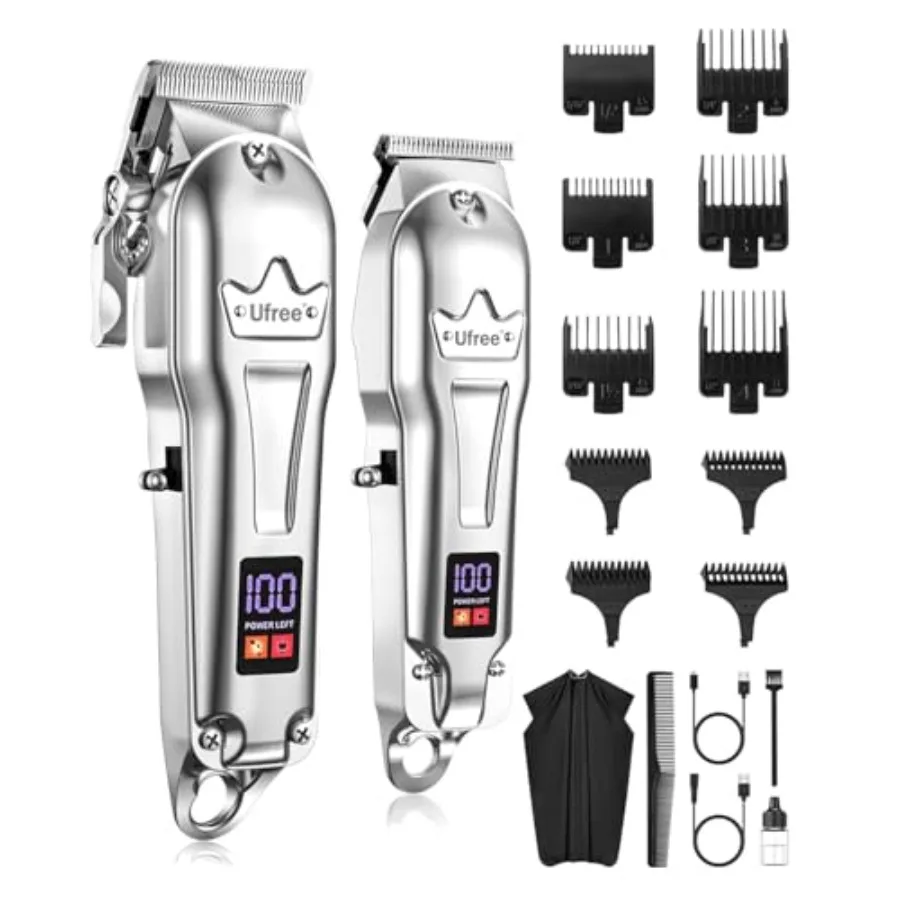Hair Clippers for Men Professional Barber Clippers and Trimmers Set Cordless Hair Clippers for Hair Cutting Kit with LED Displa
Hair Clippers for Men Professional Barber Clippers and Trimmers Set Cordless Hair Clippers for Hair Cutting Kit with LED Displa