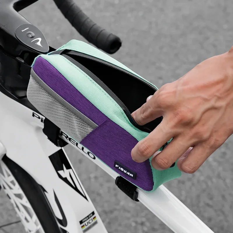 Portable Bicycle Top Tube Bag A Triangular Light Bag For The Bicycle Front Frame Is Portable And Used For Storing Bicycle Parts
Portable Bicycle Top Tube Bag A Triangular Light Bag For The Bicycle Front Frame Is Portable And Used For Storing Bicycle Parts