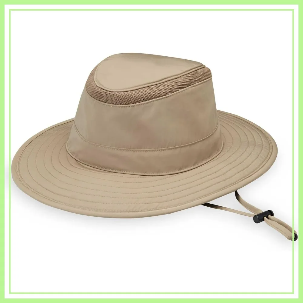 Men's UPF 50+ Sun Hat, Wide Brim, Packable, Chin Strap, Adjustable Sizing
Men's UPF 50+ Sun Hat, Wide Brim, Packable, Chin Strap, Adjustable Sizing