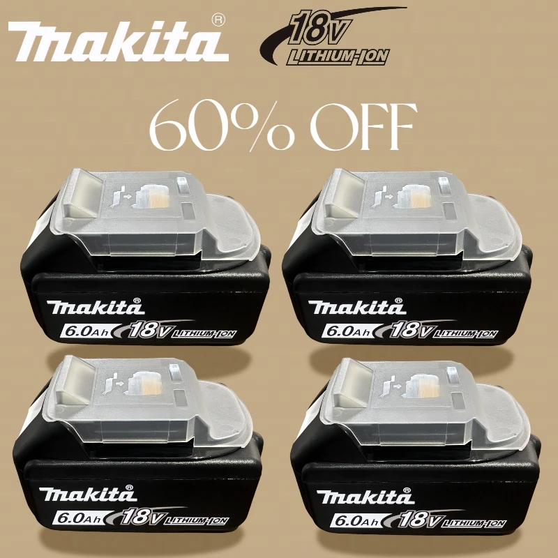 Original Makita 18V tool Battery, for BL1830B BL1840B BL1850B BL1860B Power Tool Makita 18V Battery, DC18RC Charger♻️
Original Makita 18V tool Battery, for BL1830B BL1840B BL1850B BL1860B Power Tool Makita 18V Battery, DC18RC Charger♻️