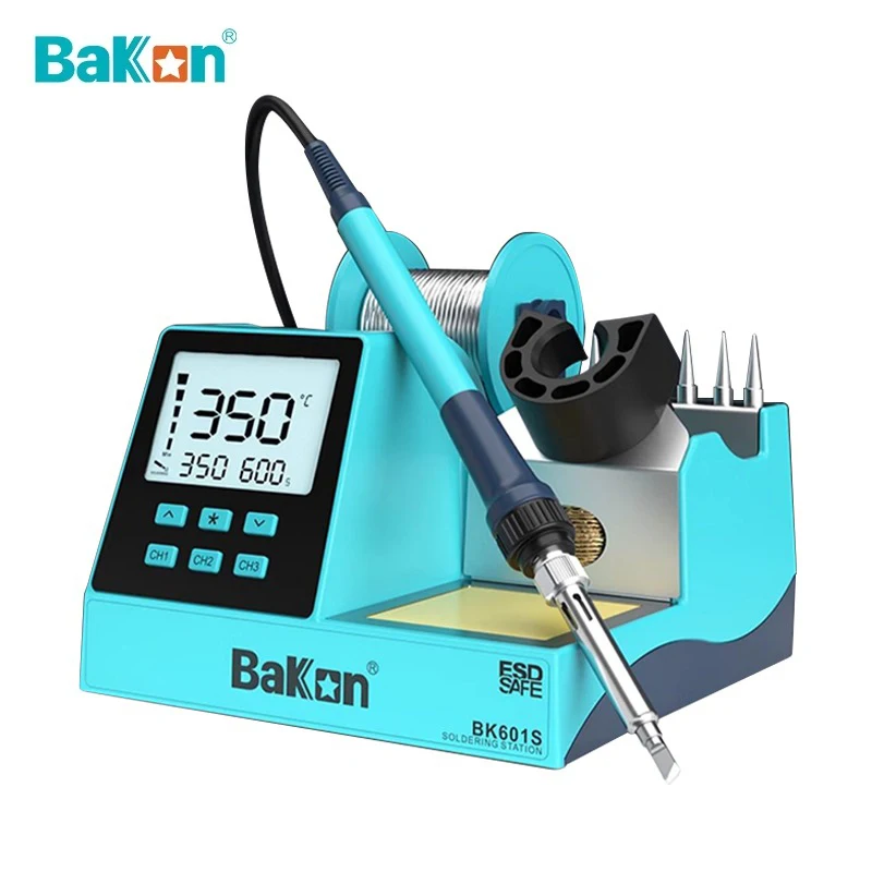 Bakon BK601S Micro Soldering Station 90W Fast Heating Soldering Machine Professional for Phone Repair Tool ESD Safe Auto Sleep
Bakon BK601S Micro Soldering Station 90W Fast Heating Soldering Machine Professional for Phone Repair Tool ESD Safe Auto Sleep