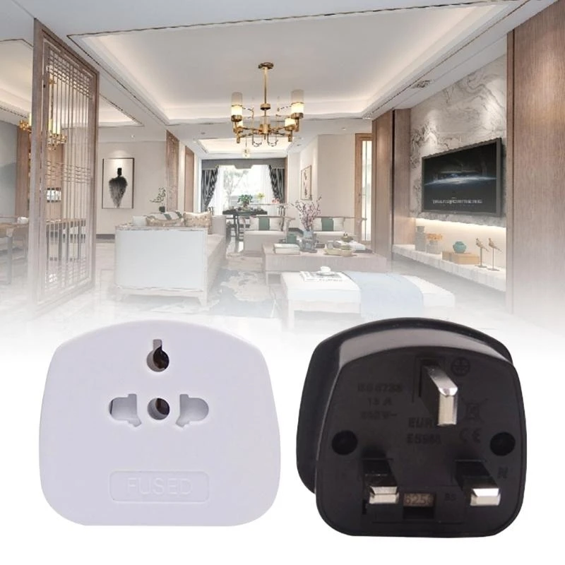 24TE Британский и европейский адаптер, 3-контактная розетка, адаптер для путешествий, 250 В, преобразователь мощности
24TE Британский и европейский адаптер, 3-контактная розетка, адаптер для путешествий, 250 В, преобразователь мощности