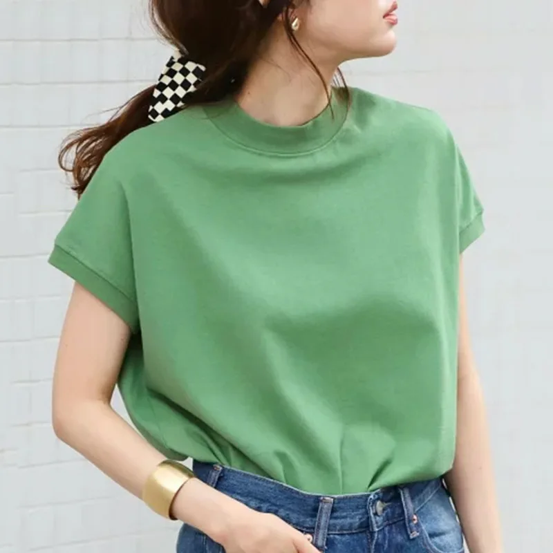 Daily Single Summer T-shirt Solid Color Cotton Round Neck Short Sleeve Temperament Fashion Hoodie T-shirt
Daily Single Summer T-shirt Solid Color Cotton Round Neck Short Sleeve Temperament Fashion Hoodie T-shirt