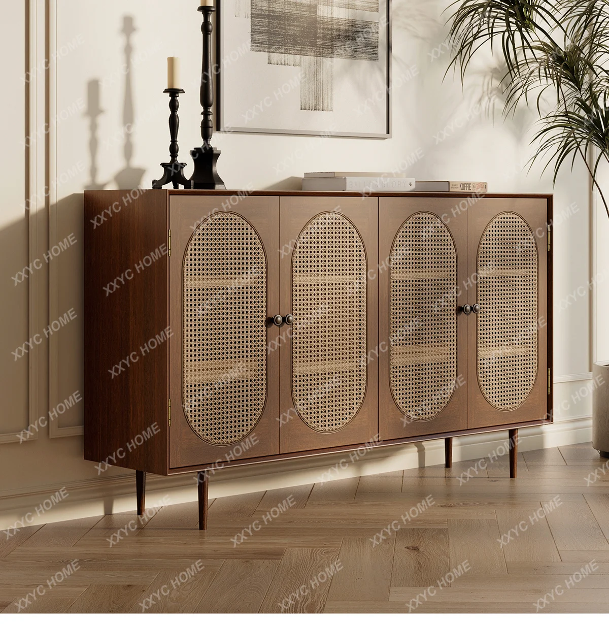 retro rattan side cabinet against the wall New Chinese kitchen locker FT
retro rattan side cabinet against the wall New Chinese kitchen locker FT