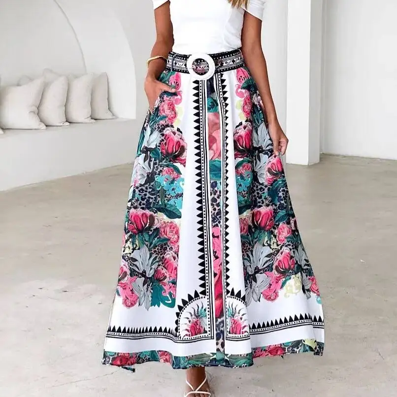 2026 Summer High-Waisted Elastic Waist Loose Printed Long Skirt For Women
2026 Summer High-Waisted Elastic Waist Loose Printed Long Skirt For Women