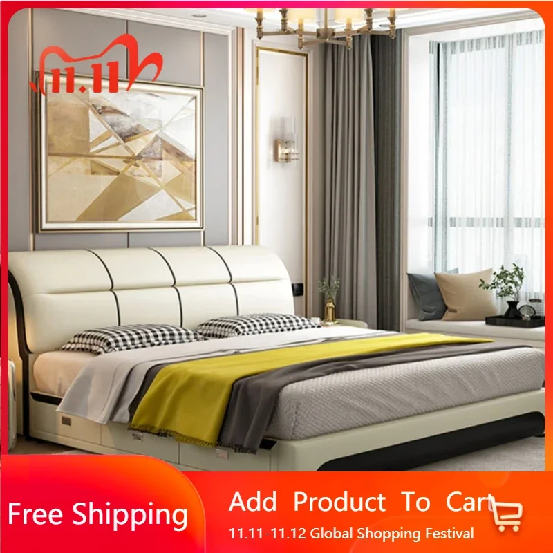 Винтажная современная двуспальная кровать для хранения вещей, простая современная легкая роскошная кровать для взрослых, итальянская европейская мебель для гостиной Muebles
Винтажная современная двуспальная кровать для хранения вещей, простая современная легкая роскошная кровать для взрослых, итальянская европейская мебель для гостиной Muebles