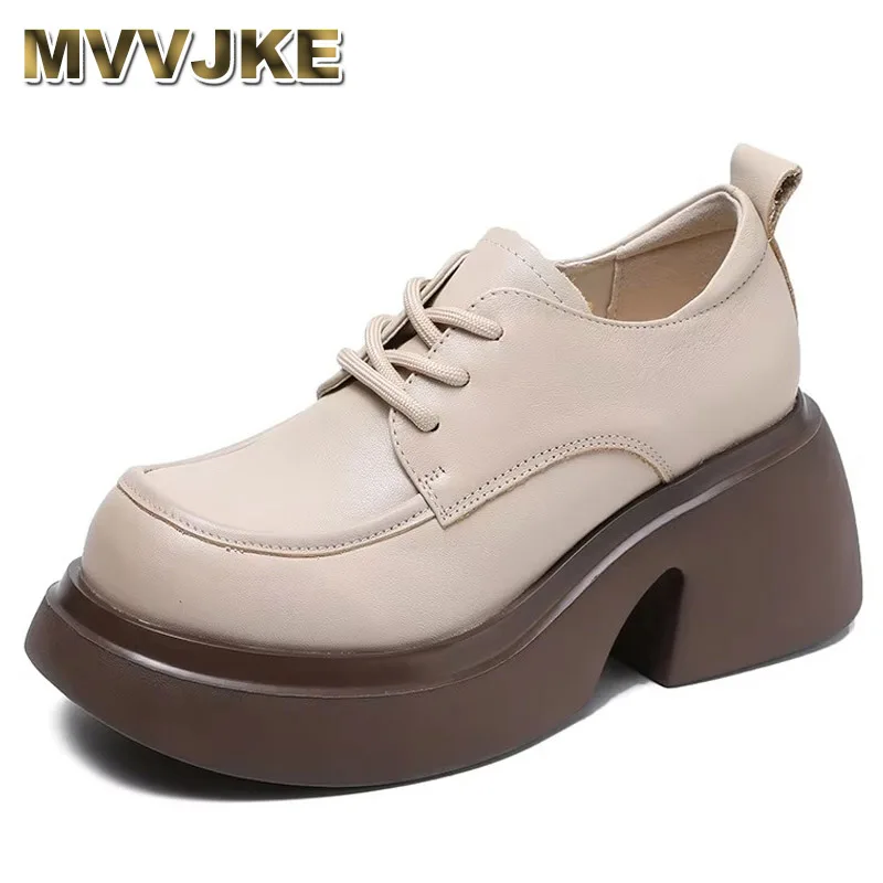 2025 Women Genuine Leather New Platform Ladies Shoes Round Toe Lace British Style High Heels Women's Shoes
2025 Women Genuine Leather New Platform Ladies Shoes Round Toe Lace British Style High Heels Women's Shoes