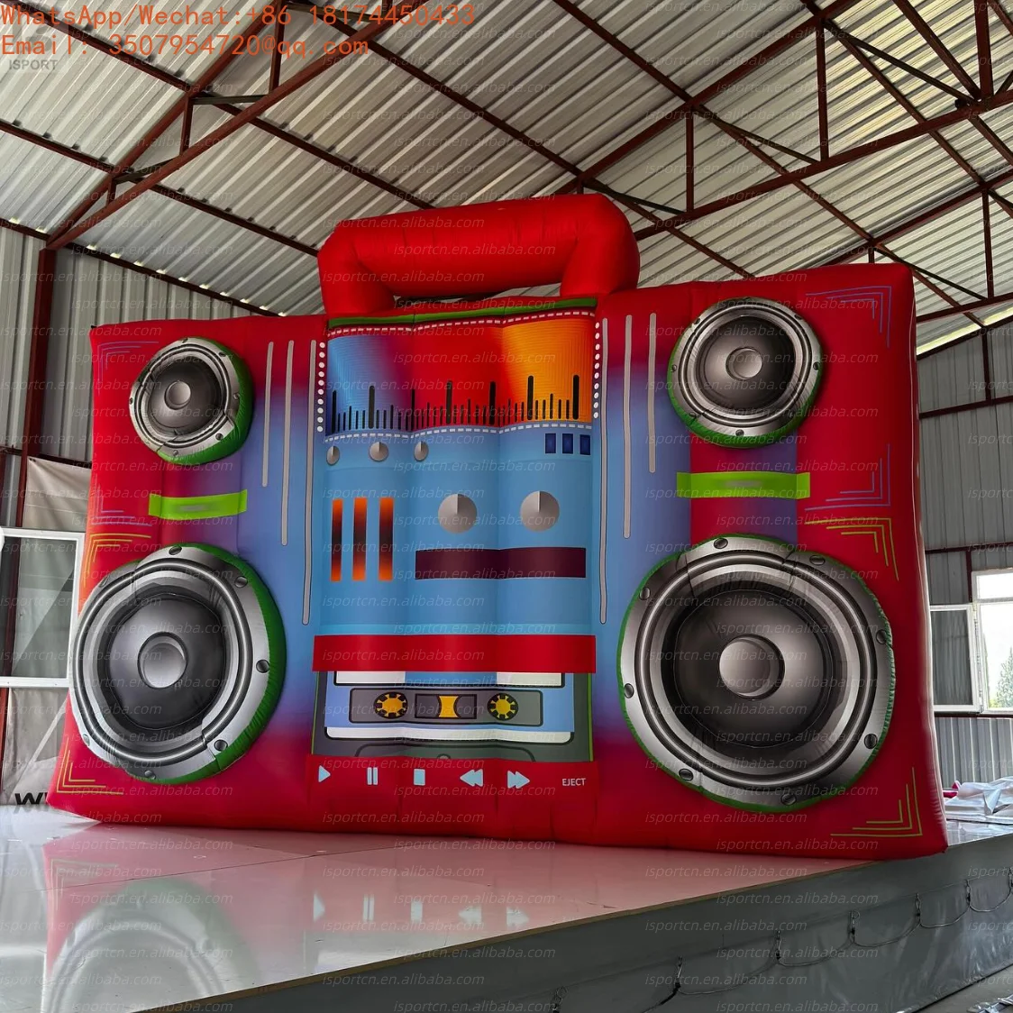LED Giant Inflatable Radio Boombox Portable Speaker Large Inflatable Boom Box Oxford Oxford Advertising Retro Recorder For Event
LED Giant Inflatable Radio Boombox Portable Speaker Large Inflatable Boom Box Oxford Oxford Advertising Retro Recorder For Event