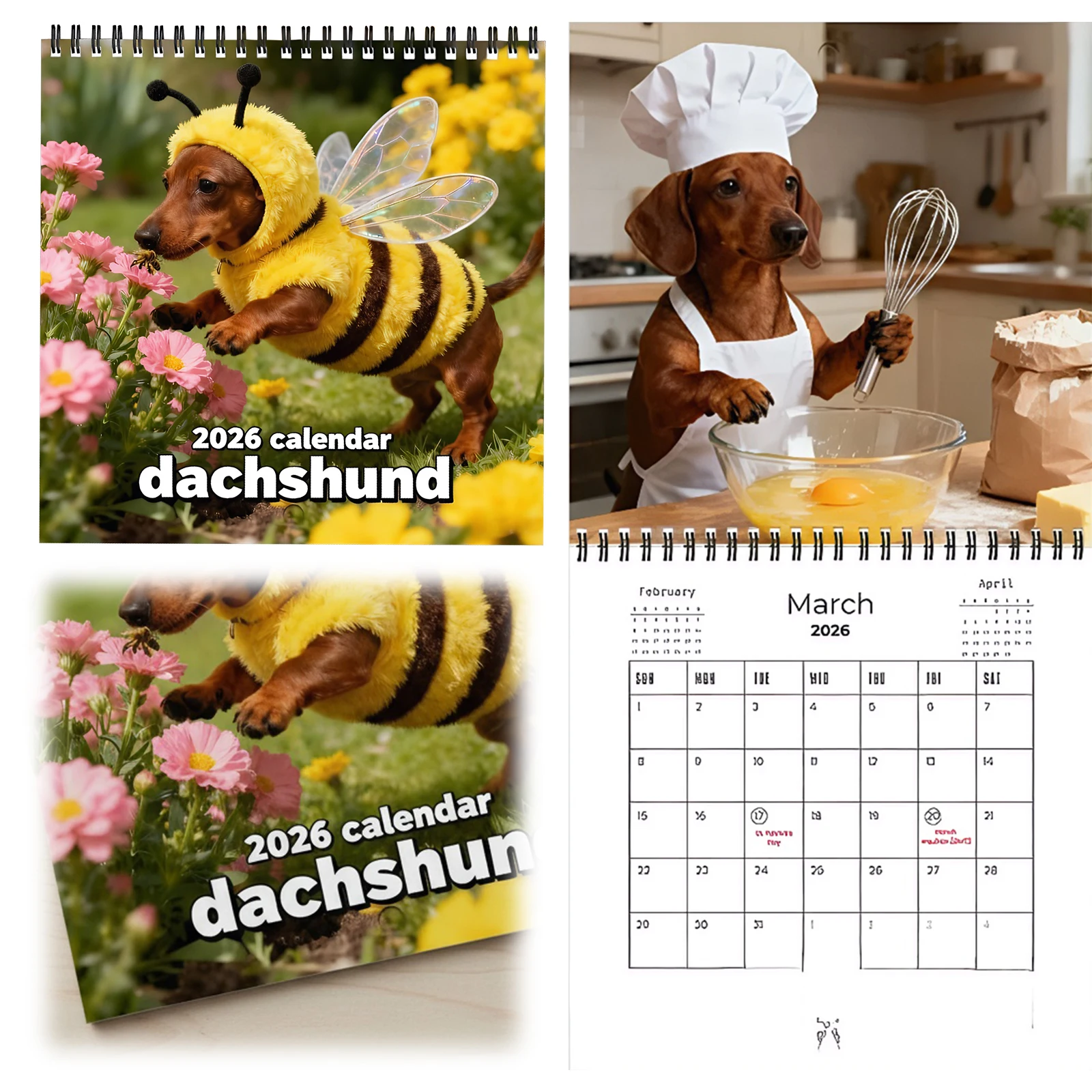 2026 Dachshund Wall Calendar 12 Months Fun Dogs Pets Hanging Wall Calendars Jan 2026-Dec 2026 for Family Home Office Supplies
2026 Dachshund Wall Calendar 12 Months Fun Dogs Pets Hanging Wall Calendars Jan 2026-Dec 2026 for Family Home Office Supplies