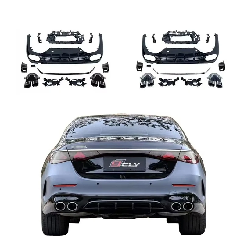 E53 Diffuser for E-class W214 Upgrade E53 Diffuser with Exhaust Pipe Gloss Black PP Material 2024-2025
E53 Diffuser for E-class W214 Upgrade E53 Diffuser with Exhaust Pipe Gloss Black PP Material 2024-2025