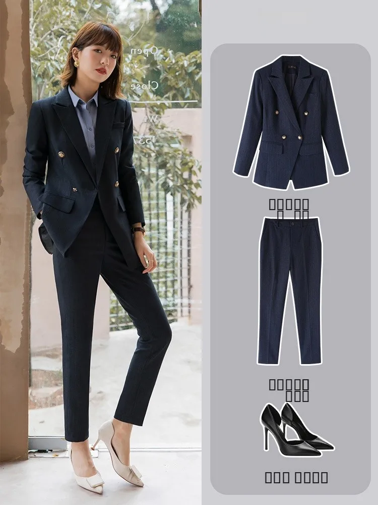 Женский деловой костюм Ele Bla Stripe: профессиональная рабочая одежда, приталенный крой, длинный рукав, двубортный, для офиса, из полиэстера
Женский деловой костюм Ele Bla Stripe: профессиональная рабочая одежда, приталенный крой, длинный рукав, двубортный, для офиса, из полиэстера