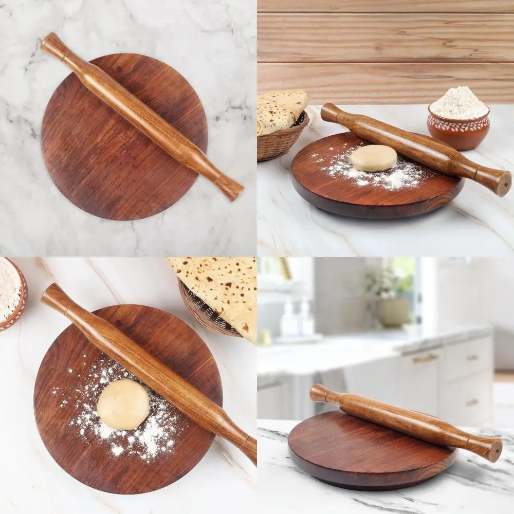 Набор круглых деревянных качалок и досок для изготовления качати, роти, паэти, пиццы и плоских хлеба
Набор круглых деревянных качалок и досок для изготовления качати, роти, паэти, пиццы и плоских хлеба