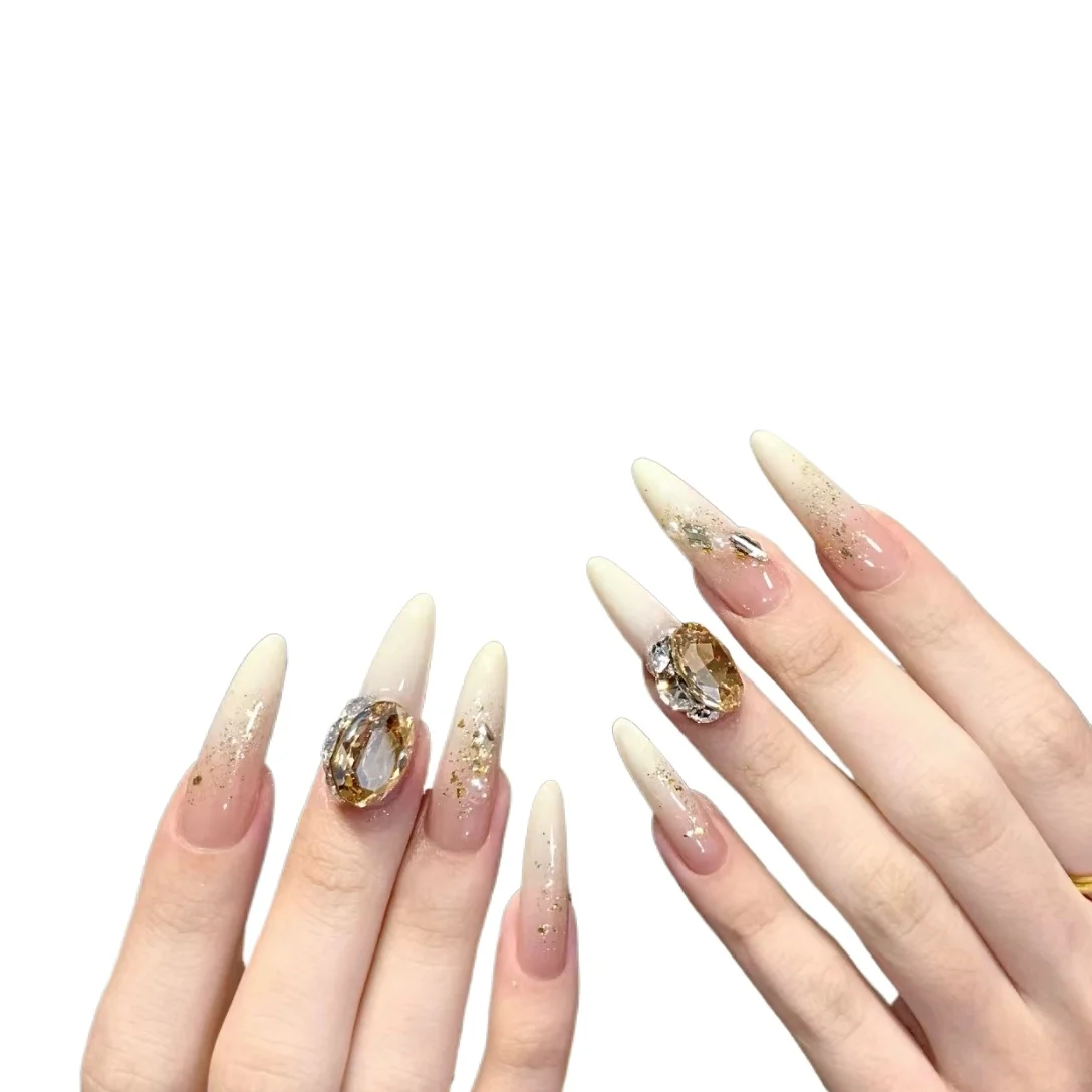 *Wearing nail fairy temperament light luxury nail art big diamond flash white gradual change sequins wearing nail
*Wearing nail fairy temperament light luxury nail art big diamond flash white gradual change sequins wearing nail
