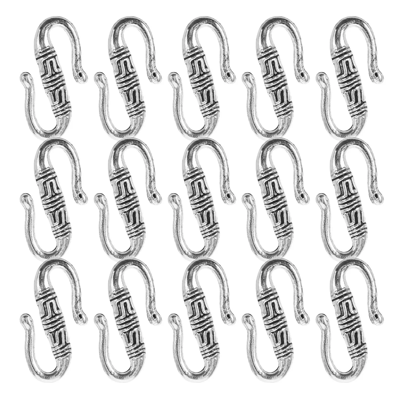 20 Pcs Retro Alloy Jewelry Buckle S Shape Clasp Silver Charms Hook Making Bracelet Necklace DIY Crafts Accessories
20 Pcs Retro Alloy Jewelry Buckle S Shape Clasp Silver Charms Hook Making Bracelet Necklace DIY Crafts Accessories