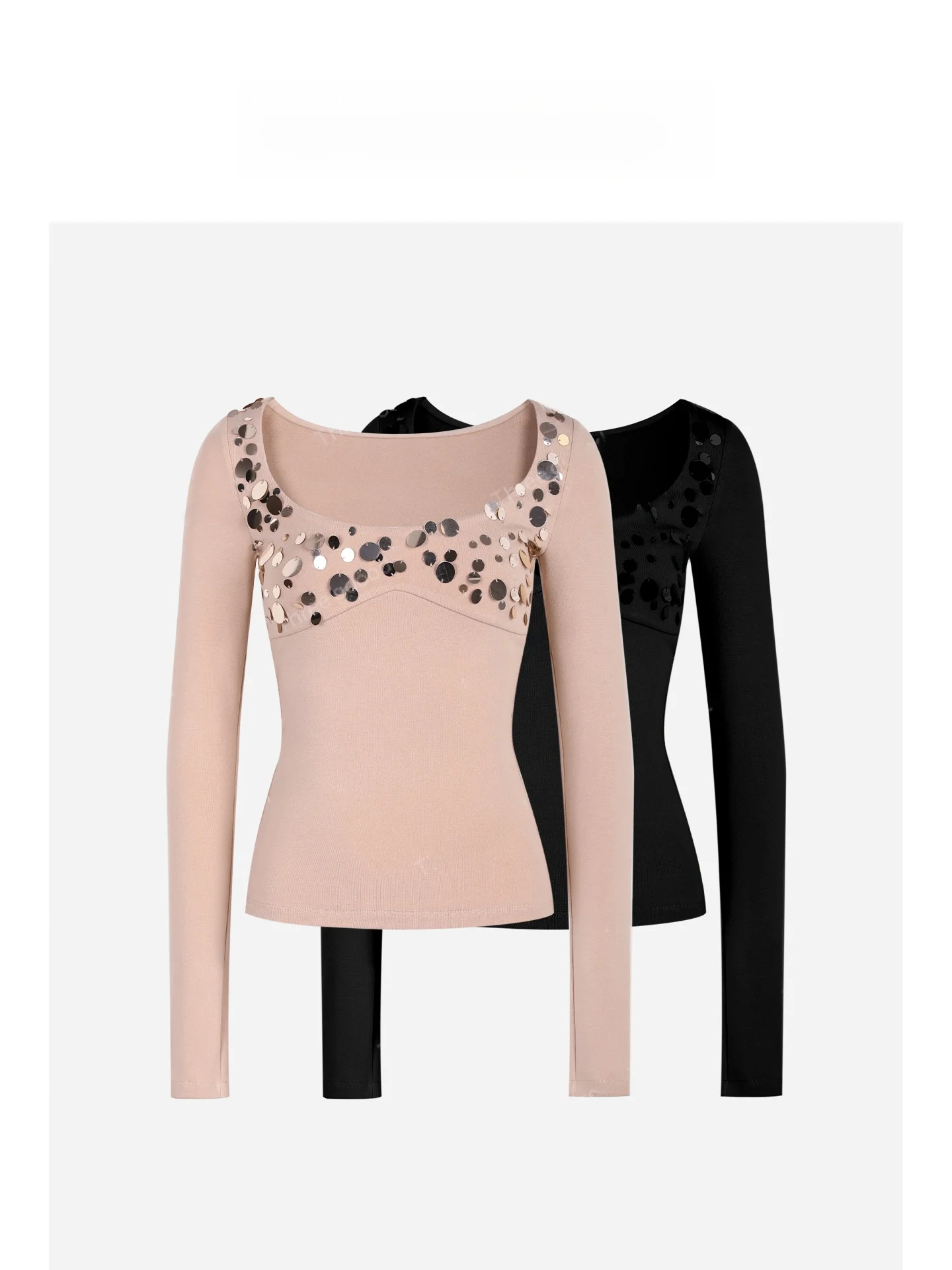 Tee Goood Sparkling Long Sve Women's T-irt Faionable Casual Loose Fit Inner Wear Cotton Blend Elastic Fiber
Tee Goood Sparkling Long Sve Women's T-irt Faionable Casual Loose Fit Inner Wear Cotton Blend Elastic Fiber