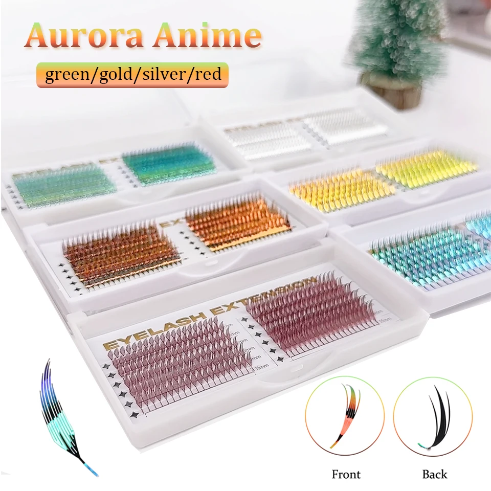 RUJADE NEW Aurora Anime Lash Tinsel Comic Spire Lashes Premade Fans Spikes Eyelash Extension Shiny Colorful Feather Shape Lashes
RUJADE NEW Aurora Anime Lash Tinsel Comic Spire Lashes Premade Fans Spikes Eyelash Extension Shiny Colorful Feather Shape Lashes