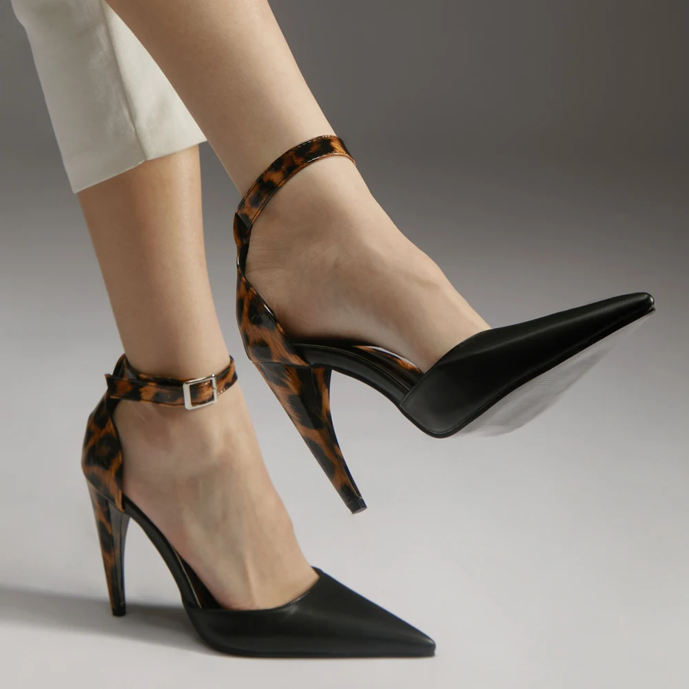4 Inch High Heel Sexy Leopard Print Ankle Strap Pumps Big Size 36-46 Custom More Color
4 Inch High Heel Sexy Leopard Print Ankle Strap Pumps Big Size 36-46 Custom More Color
