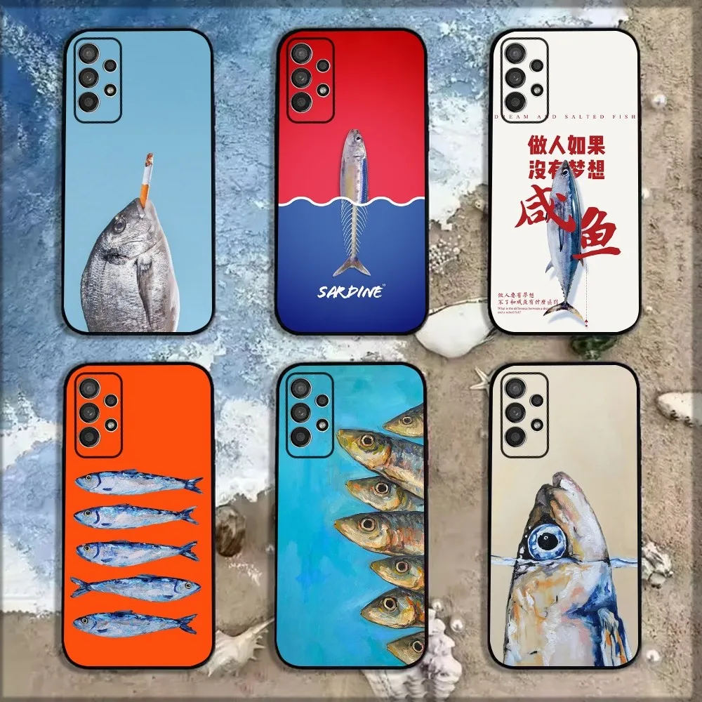 Fish Sardine Painting Art Phone Case For Samsung Galaxy A13,A21s,A22,A31,A32,A52,A53,A71,A80,A91 Soft Black Shell
Fish Sardine Painting Art Phone Case For Samsung Galaxy A13,A21s,A22,A31,A32,A52,A53,A71,A80,A91 Soft Black Shell