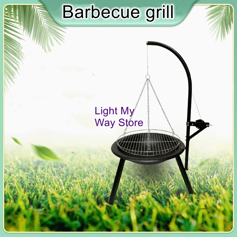 Outdoor Charcoal Grill Tripod Hanging Grill Rack Triangular Hanging Charcoal Fire Pit Stand
Outdoor Charcoal Grill Tripod Hanging Grill Rack Triangular Hanging Charcoal Fire Pit Stand