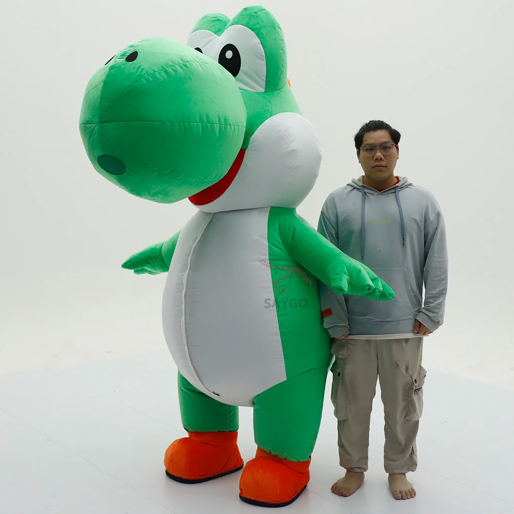 Giant Plush Inflatable Green Dragon Mascot Costume Adults Cartoon Walking Doll Outfits for Hallwoeen Christmas Fancy Party Event
Giant Plush Inflatable Green Dragon Mascot Costume Adults Cartoon Walking Doll Outfits for Hallwoeen Christmas Fancy Party Event