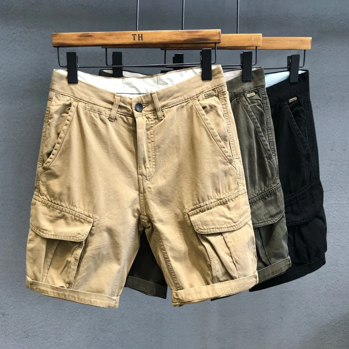 Outdoor Men's Black Workwear Shorts Five-Pocket Casual Loose Straight-Leg Summer Fashionable Polyester Fiber Mid-Waist Shorts
Outdoor Men's Black Workwear Shorts Five-Pocket Casual Loose Straight-Leg Summer Fashionable Polyester Fiber Mid-Waist Shorts