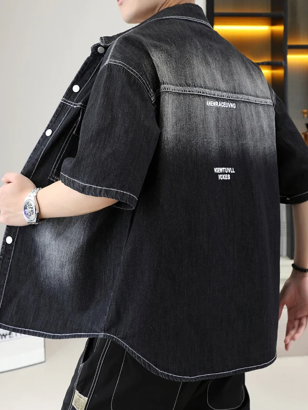 Летние мужские джинсовые ort Sve irt Loose Fit Faion adient f Sve Casual Sle из смеси хлопка и полиэстера, молодежный тренд
Летние мужские джинсовые ort Sve irt Loose Fit Faion adient f Sve Casual Sle из смеси хлопка и полиэстера, молодежный тренд