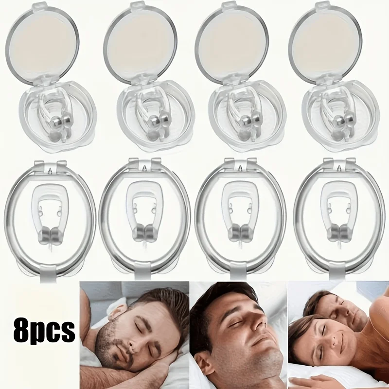 8 individually packaged anti-snoring nose clips, specially designed for comfort, open the nasal passage, easy to breathe, non-toxic and tasteless. Individually packaged, safe and reusable
8 individually packaged anti-snoring nose clips, specially designed for comfort, open the nasal passage, easy to breathe, non-toxic and tasteless. Individually packaged, safe and reusable