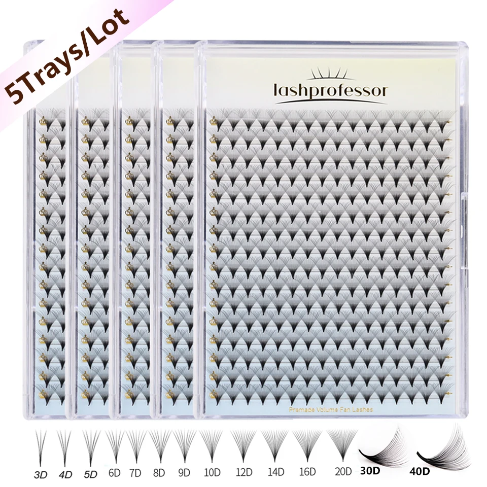 NEW 5 Cases Premade Volume Fan 6D/8D/14D/30D/40D Sharp Narrow Base Lash Promade Russian Pointy Stem Eyelash Extension Wholesale
NEW 5 Cases Premade Volume Fan 6D/8D/14D/30D/40D Sharp Narrow Base Lash Promade Russian Pointy Stem Eyelash Extension Wholesale