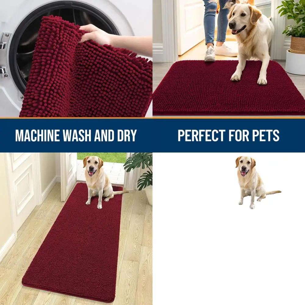 Absorbent Washable Door Mat, 70x24, Non-Slip, Quick-Dry for Dogs and Indoor Entryways
Absorbent Washable Door Mat, 70x24, Non-Slip, Quick-Dry for Dogs and Indoor Entryways
