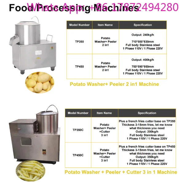 Commercial Papas French Fries Potato Chips Machine Automatic Potato Washing Washer +Cutter 3 In 1 Machine
Commercial Papas French Fries Potato Chips Machine Automatic Potato Washing Washer +Cutter 3 In 1 Machine