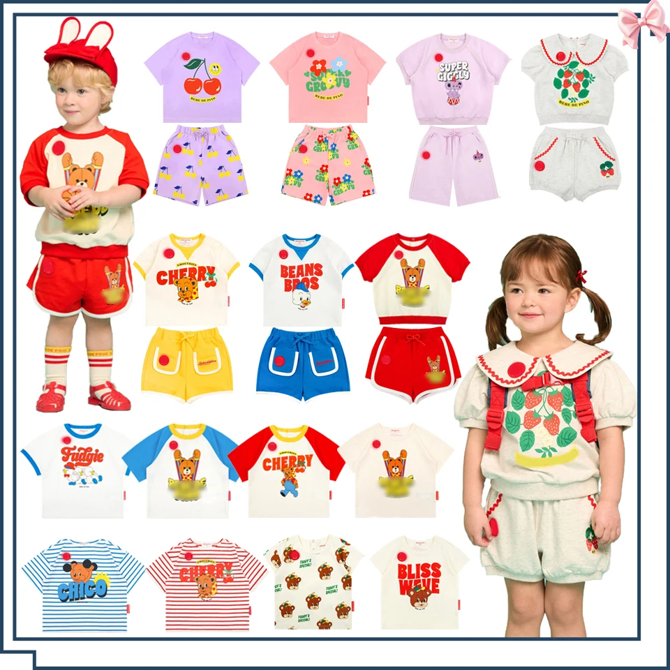 Summer Children Clothes Set 2026 Korean BE Boy Cartoon Bear Print T-shirts Girls Cotton Cute Tee Shorts Kid Casual T Shirts Tops
Summer Children Clothes Set 2026 Korean BE Boy Cartoon Bear Print T-shirts Girls Cotton Cute Tee Shorts Kid Casual T Shirts Tops