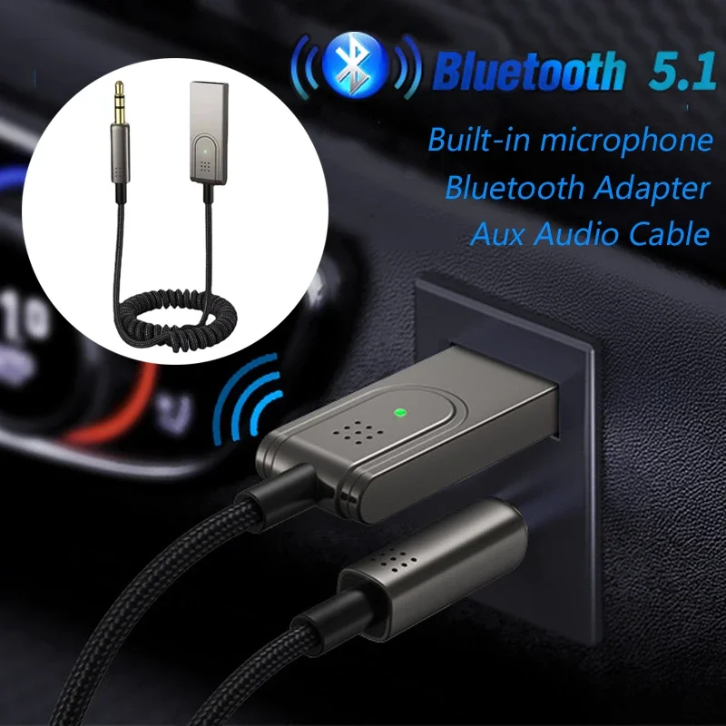 Беспроводной Bluetooth 5,1 адаптер Aux аудио кабель для автомобилей 3,5 мм разъем USB Bluetooth приемник Музыкальные динамики ключ для громкой связи
Беспроводной Bluetooth 5,1 адаптер Aux аудио кабель для автомобилей 3,5 мм разъем USB Bluetooth приемник Музыкальные динамики ключ для громкой связи