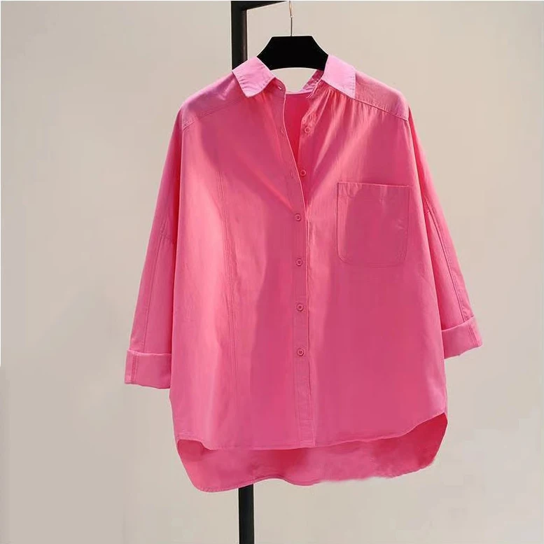 Свободный крой, женская белая одежда из чистого хлопка, тонкая длинная рубашка на пуговицах, повседневная офисная одежда, весенний сезон, обычная длина
Свободный крой, женская белая одежда из чистого хлопка, тонкая длинная рубашка на пуговицах, повседневная офисная одежда, весенний сезон, обычная длина