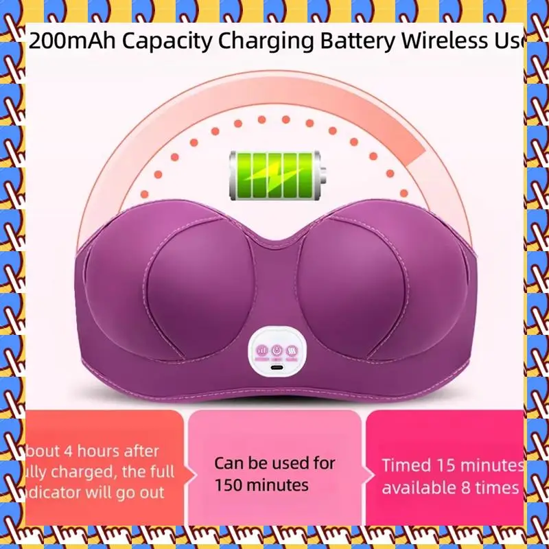 A79I массажер для увеличения груди, вибрационный горячий компресс, перезаряжаемый электрический массажный бюстгальтер для увеличения груди, очищает меридианы
A79I массажер для увеличения груди, вибрационный горячий компресс, перезаряжаемый электрический массажный бюстгальтер для увеличения груди, очищает меридианы