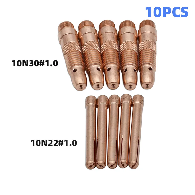 Argon arc welding gun accessories kit WP-17/18/26 welding gun accessories 10N30 flow guide 1.0 tungsten needle clamp 10PCS
Argon arc welding gun accessories kit WP-17/18/26 welding gun accessories 10N30 flow guide 1.0 tungsten needle clamp 10PCS