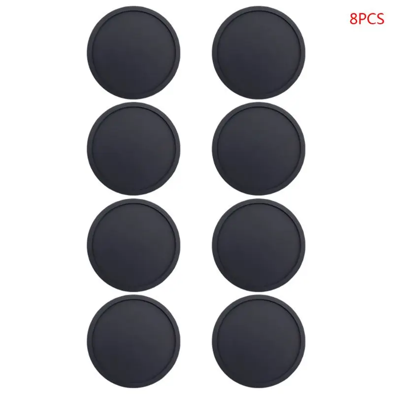 8 Pcs Round Black Thicken Glass Coasters Durable Silicone Pad for Drinks Cups Dropship
8 Pcs Round Black Thicken Glass Coasters Durable Silicone Pad for Drinks Cups Dropship