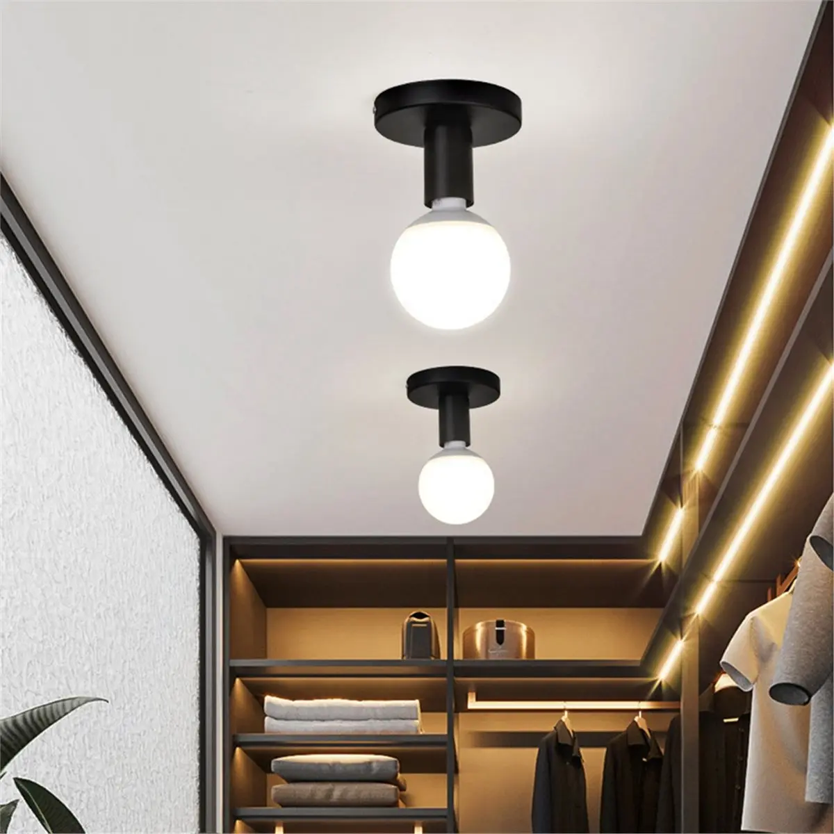 E27 Lamp Holder Minimalist Hallway Light Retro Industrial Ceiling Lamp Base Wardrobe Bedroom Light Lighting Fixtures
E27 Lamp Holder Minimalist Hallway Light Retro Industrial Ceiling Lamp Base Wardrobe Bedroom Light Lighting Fixtures