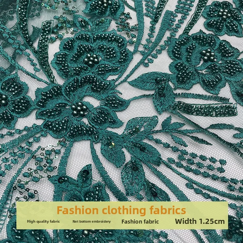 Mesh Bubble Bead Lace Sequins Embroidered Fabric for Beads Tube Embroidered Dress Clothing Diy Cloth Per Yard Sewing Material
Mesh Bubble Bead Lace Sequins Embroidered Fabric for Beads Tube Embroidered Dress Clothing Diy Cloth Per Yard Sewing Material