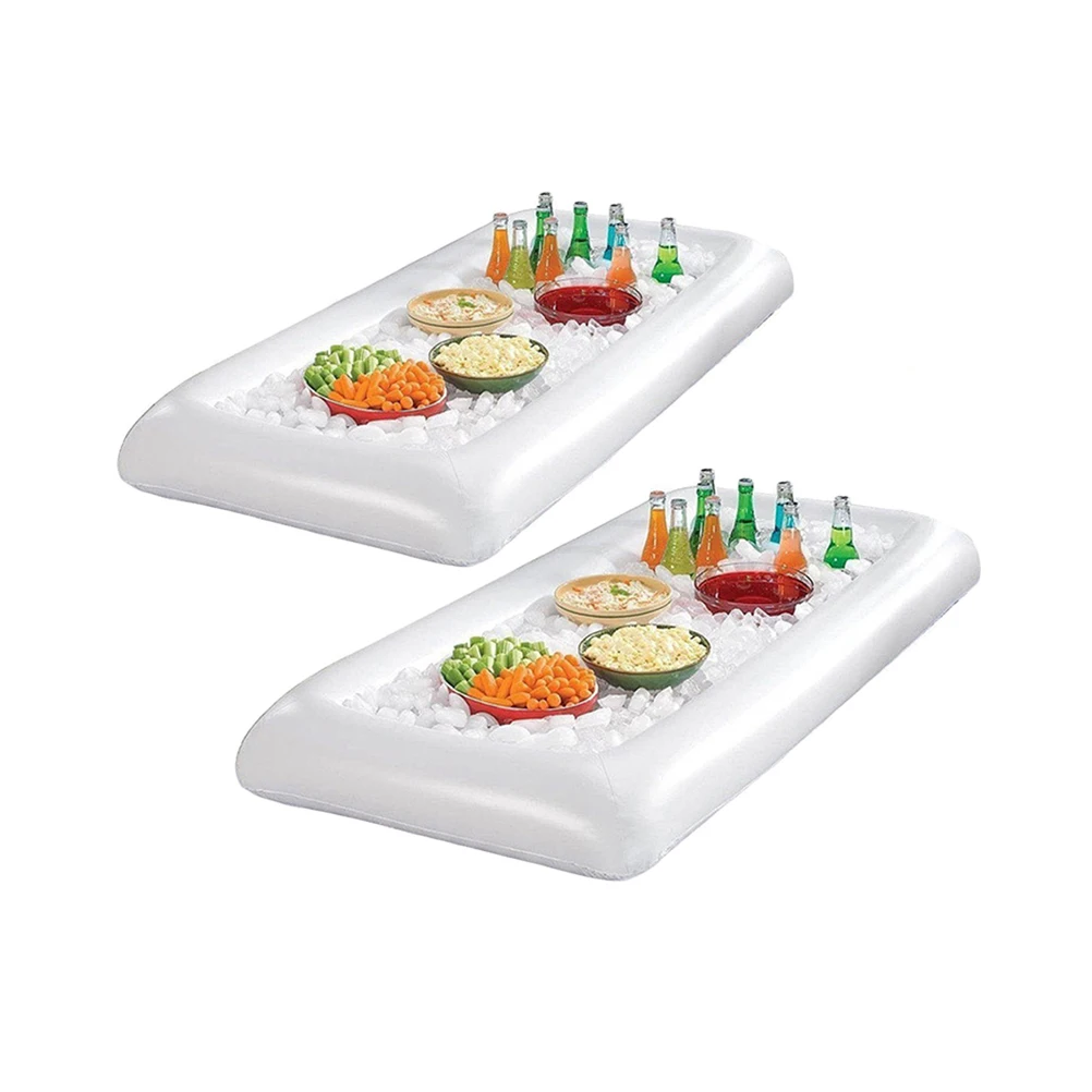2 Pcs Inflatable Ice Bar Dishes Plates Buffet Cooler Floating Drink Holder Pool Party
2 Pcs Inflatable Ice Bar Dishes Plates Buffet Cooler Floating Drink Holder Pool Party