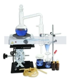 Electric heating set essential oil device distillation water refining glass distillation condenser
Electric heating set essential oil device distillation water refining glass distillation condenser