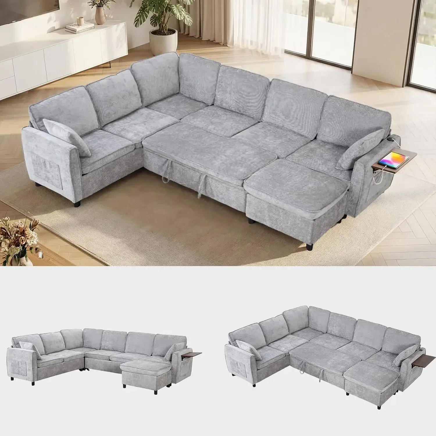 Garvee Beige 59" Oversized Chaise Lounge Chair Indoor, Comfy Corduroy Cloud Sleeper Couch with USB & Type-C Ports, Deep Seat Big Sofa Recliner Bed for Home
Garvee Beige 59" Oversized Chaise Lounge Chair Indoor, Comfy Corduroy Cloud Sleeper Couch with USB & Type-C Ports, Deep Seat Big Sofa Recliner Bed for Home