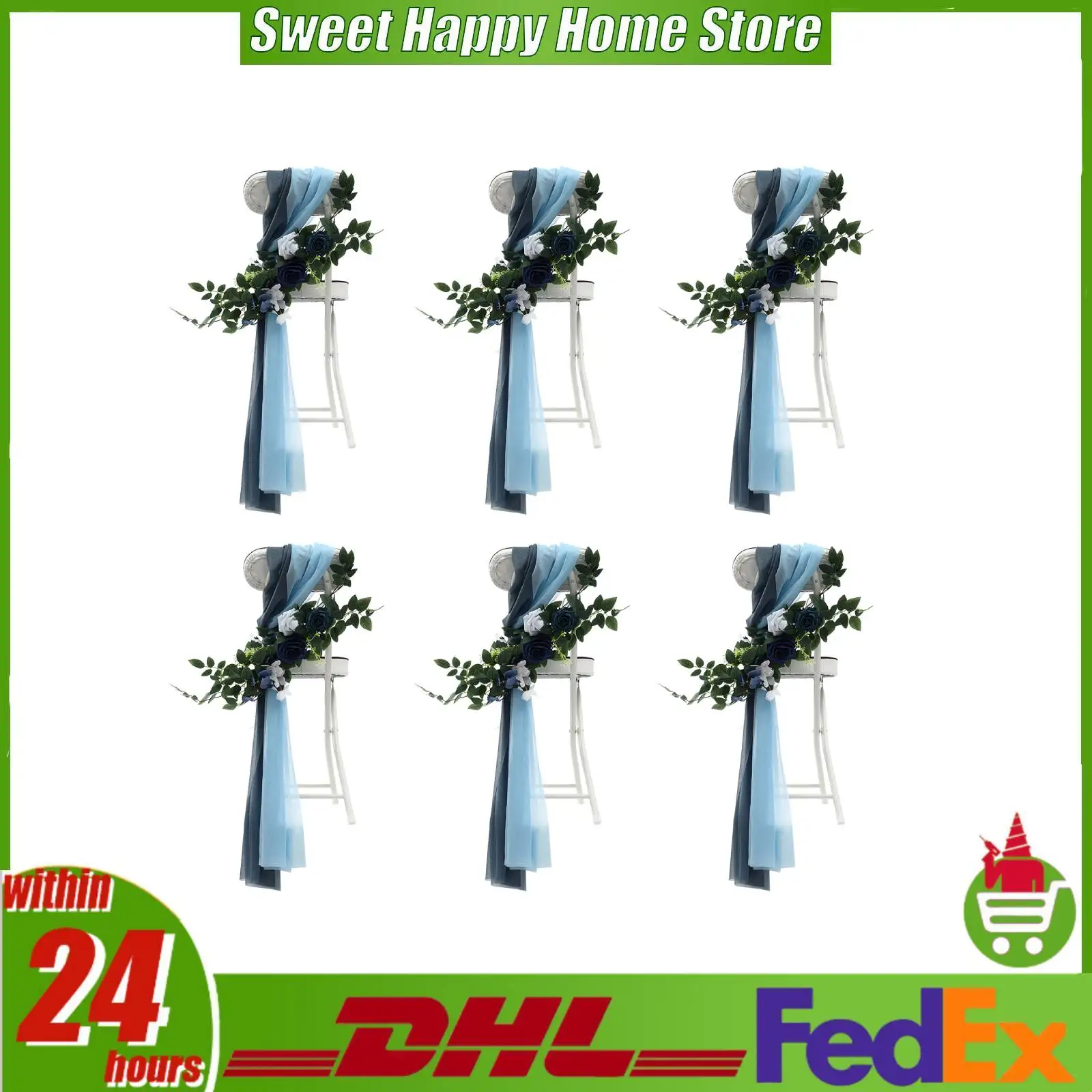 6PCS Wedding Chair Decorations Artificial Rose Flower with Fabric Ribbon Bohemian Chair Back Decor for Wedding Party
6PCS Wedding Chair Decorations Artificial Rose Flower with Fabric Ribbon Bohemian Chair Back Decor for Wedding Party