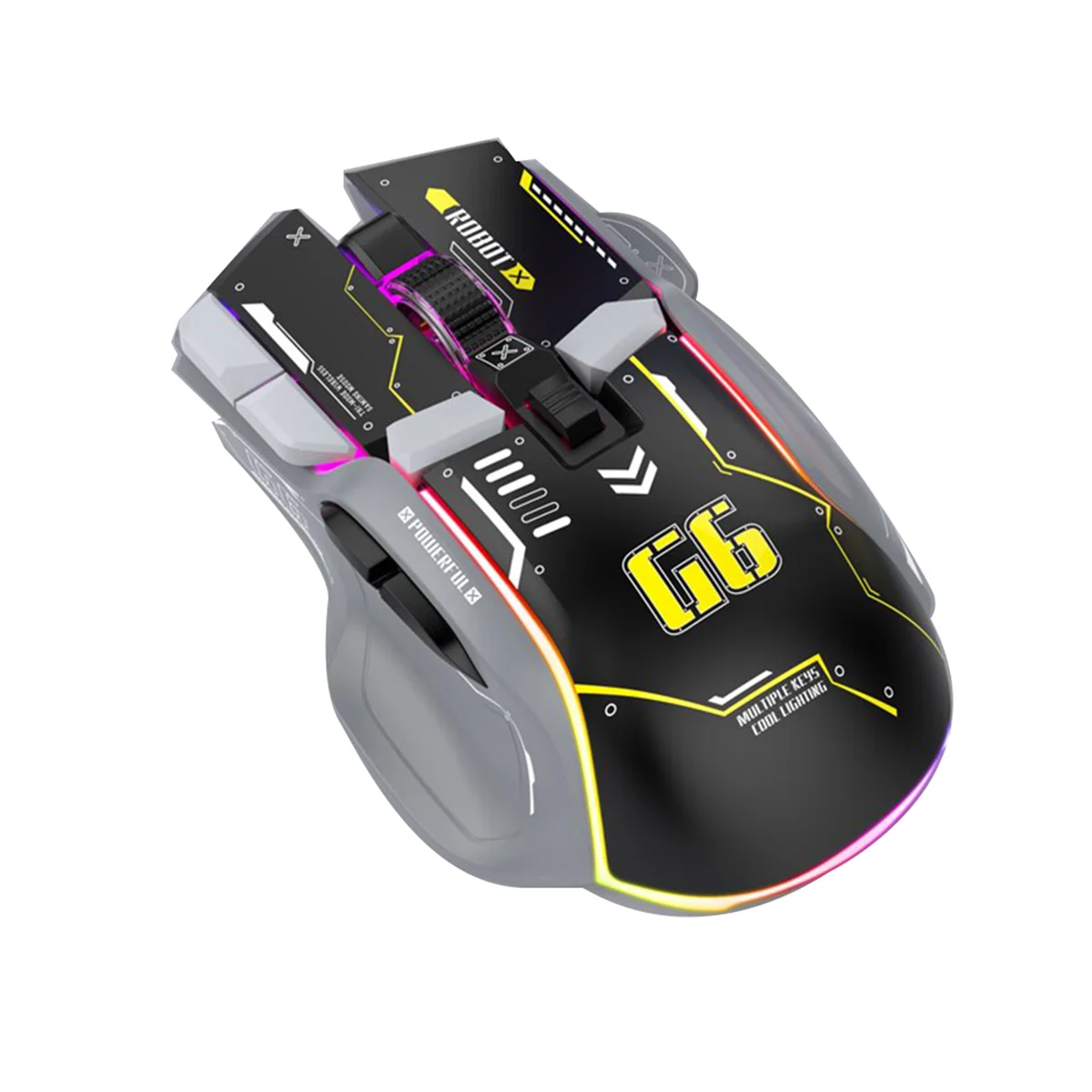 Беспроводная игровая мышь ATP-G6, 3 режима, 4000 точек на дюйм, 11 RGB-подсветка, перезаряжаемая бесшумная компьютерная игровая мышь, черная
Беспроводная игровая мышь ATP-G6, 3 режима, 4000 точек на дюйм, 11 RGB-подсветка, перезаряжаемая бесшумная компьютерная игровая мышь, черная