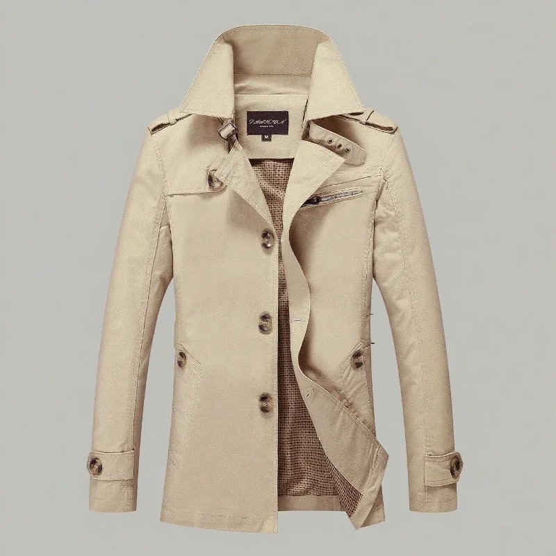 Men's Business Windbreaker Long Jackets Men's Trench Coats Casual Fashion High Quality Soft and Comfortable Male Suit Streetwear
Men's Business Windbreaker Long Jackets Men's Trench Coats Casual Fashion High Quality Soft and Comfortable Male Suit Streetwear