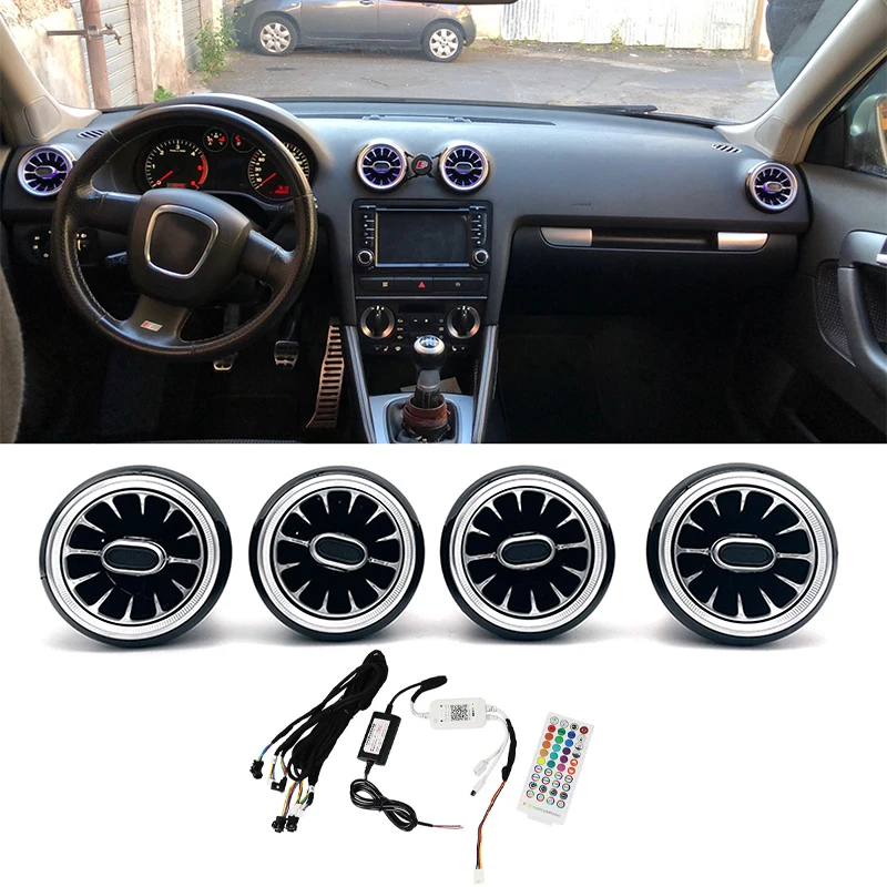 Car LED Front Dashboard AC Air Condition Vent Outlet Turbo Interior Trim For Audi A3 8P 2004-2011
Car LED Front Dashboard AC Air Condition Vent Outlet Turbo Interior Trim For Audi A3 8P 2004-2011