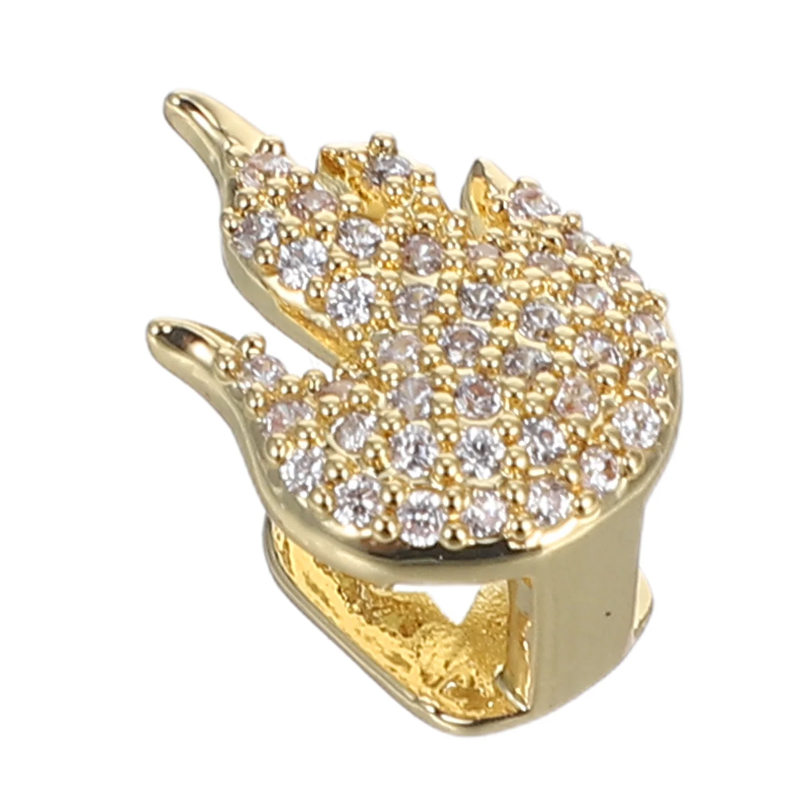 Flame-Shaped Golden Tooth Cap Copper Rhinestone Hollow Design Unisex Hip Hop Grill For Party Stage Performance
Flame-Shaped Golden Tooth Cap Copper Rhinestone Hollow Design Unisex Hip Hop Grill For Party Stage Performance